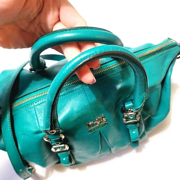 COACH Madison Juliette Satchel Handbag in Jade - Picture 6 of 8